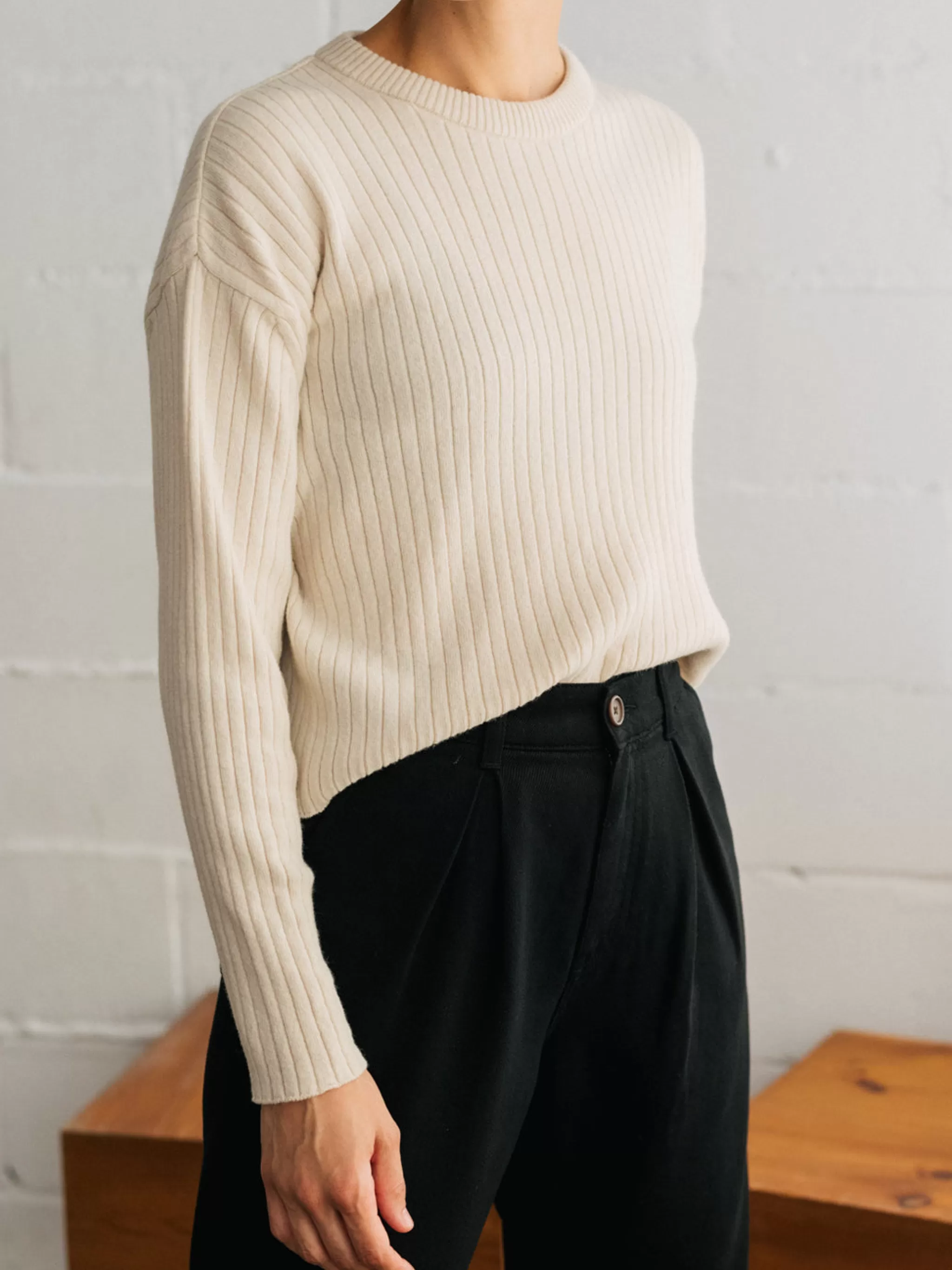 TWOTHIRDS Knits-Ambre Ecru