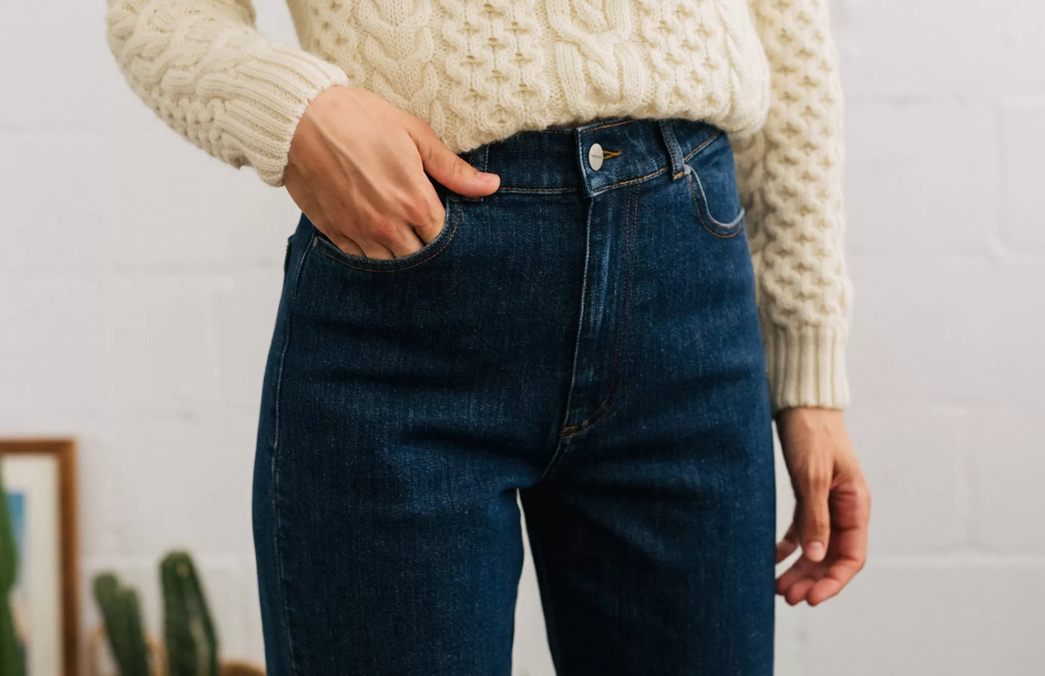 TWOTHIRDS Trousers-Elephanta Bleu Fonce