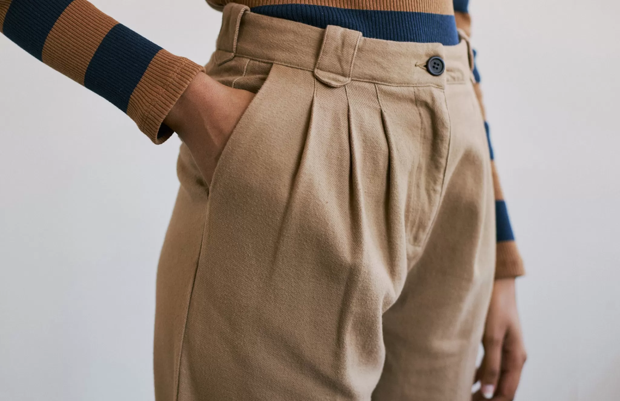 TWOTHIRDS Trousers-Kalpeni Chameau