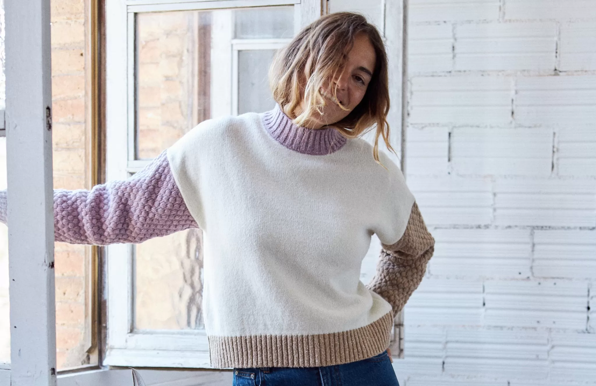 TWOTHIRDS Knits-Momotombito Ecru