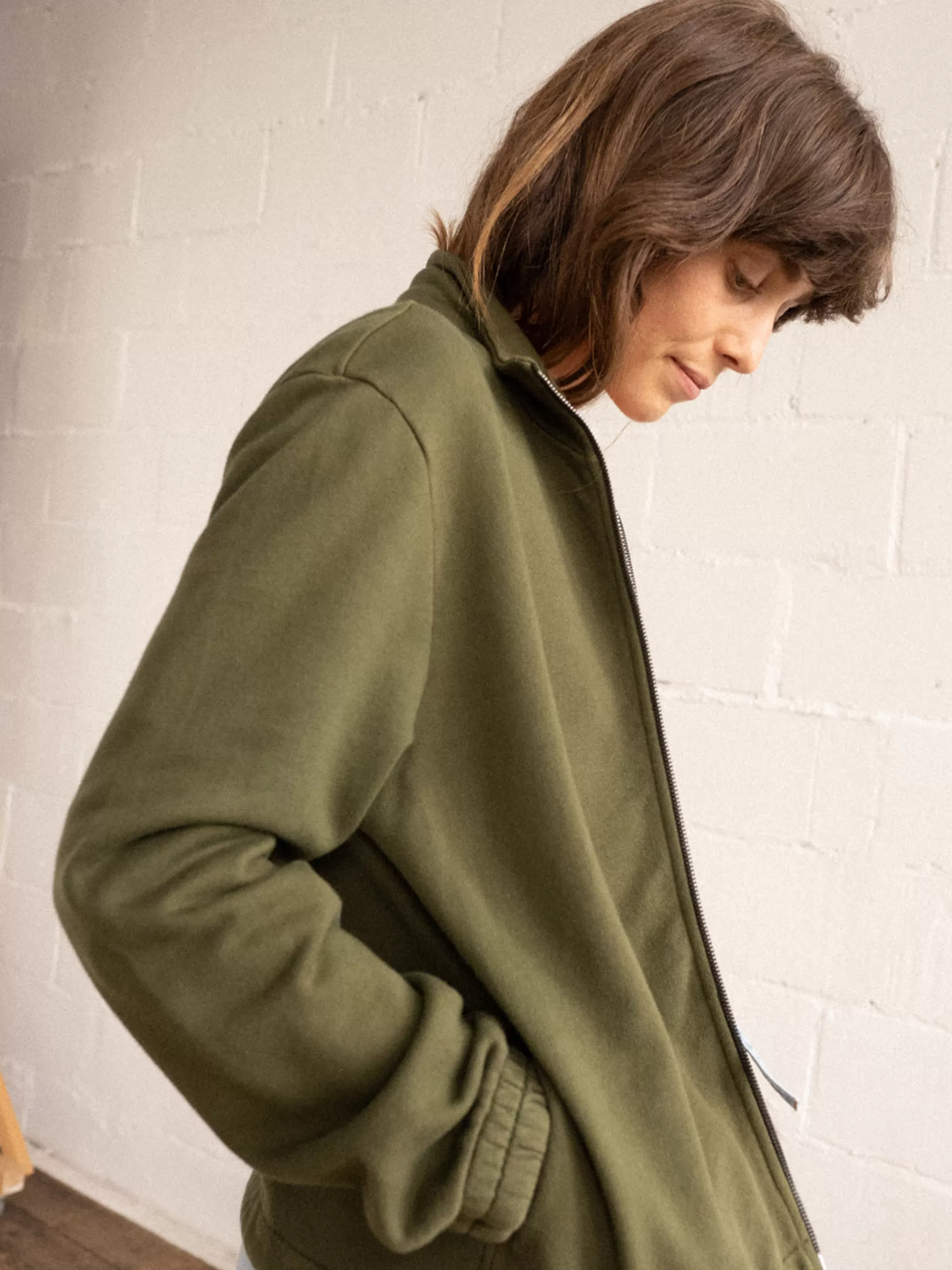 TWOTHIRDS Sweatshirts-Wyck Vert Palmier